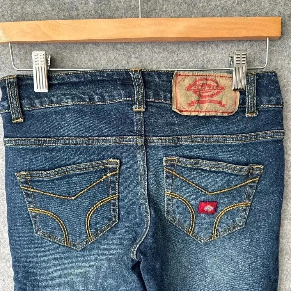 Dickies‎ Capris Juniors 3 Blue Denim Low Rise Summer Festival Retro